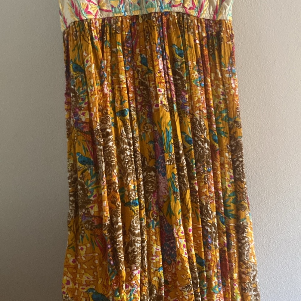 Raga X Anthropologie Women's Parkland Maxi Dress Embroiderd size S - Picture 6 of 11